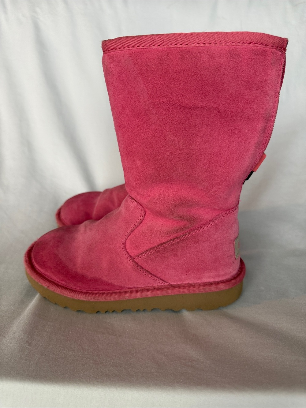 UGG Girl’s Pink Suede Mid-Calf Boot